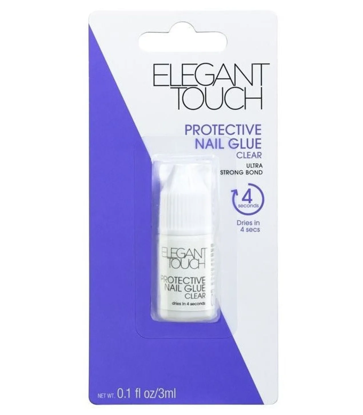 Colle protectrice pour ongles transparente