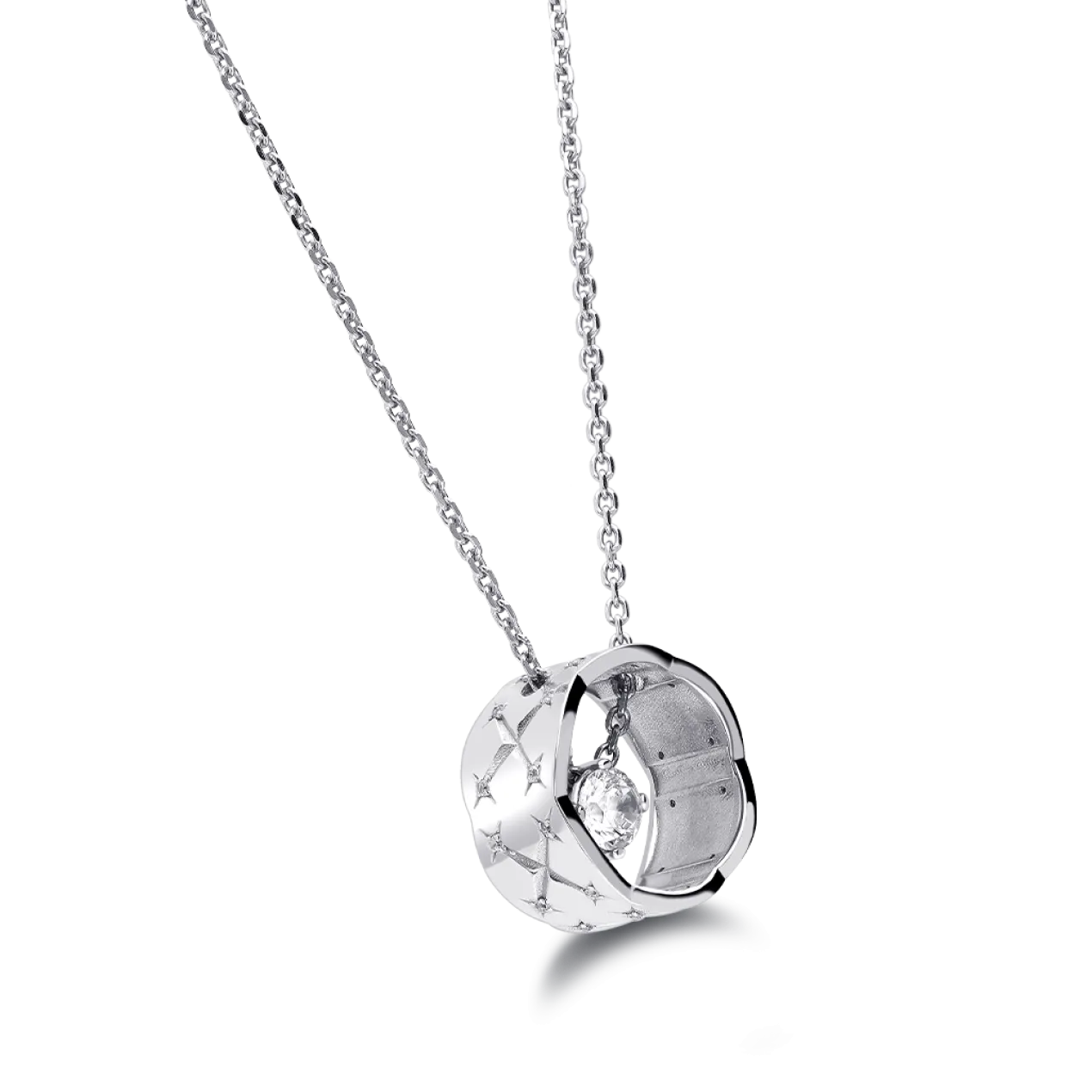 Collier Louvre Argent Sterling/Revêtement en Or 18K