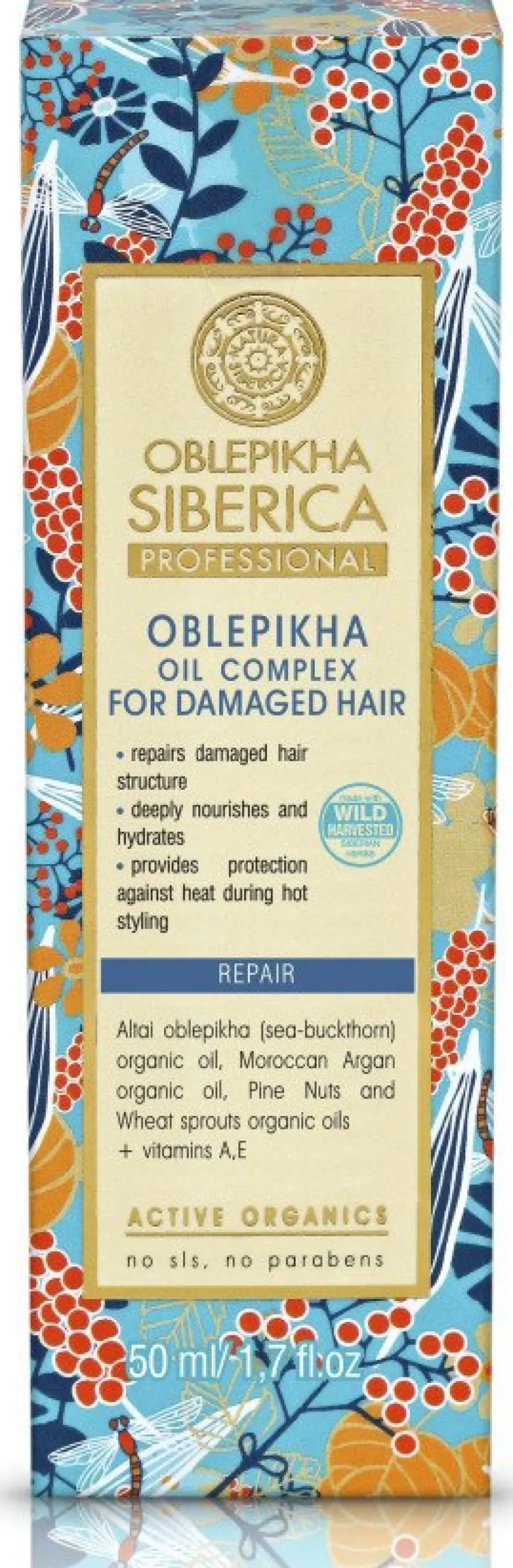Complexe d’Huiles Oblepikha Cheveux Abîmés