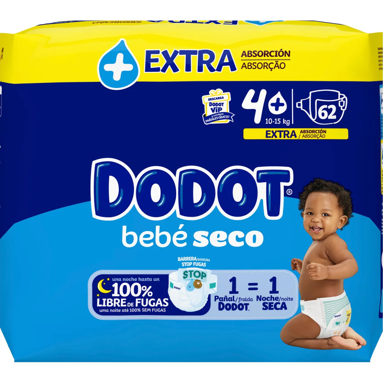 Couche Bébé Taille 4+ (10-15Kg)