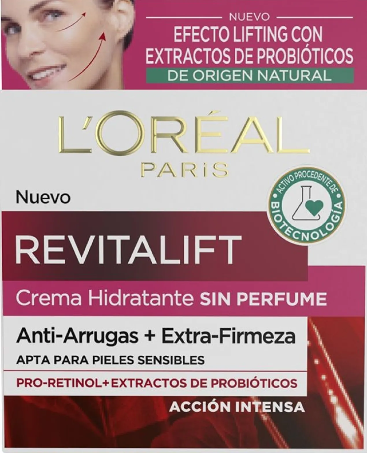 Crème Anti-Rides Revitalift Sans Parfum