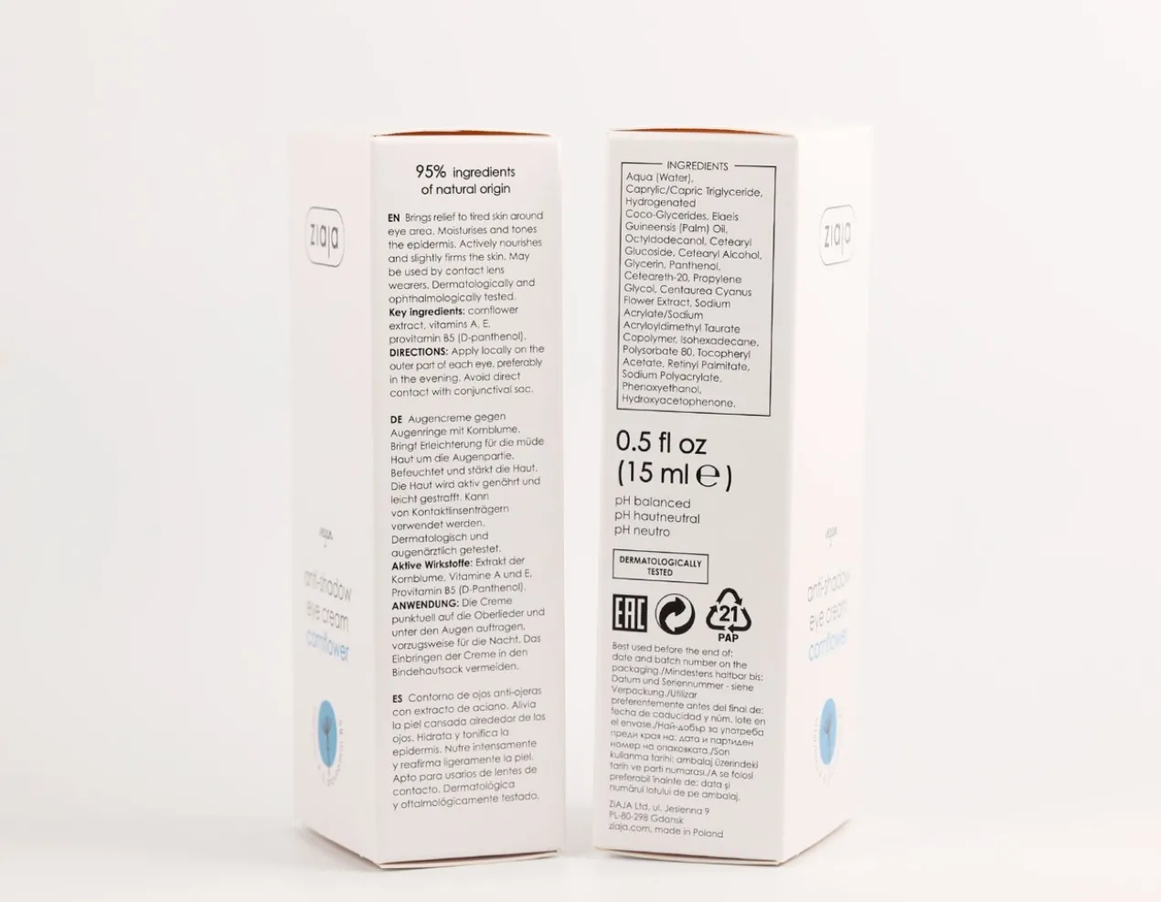 Crème Contour des Yeux Anti-Cernes Bleuet