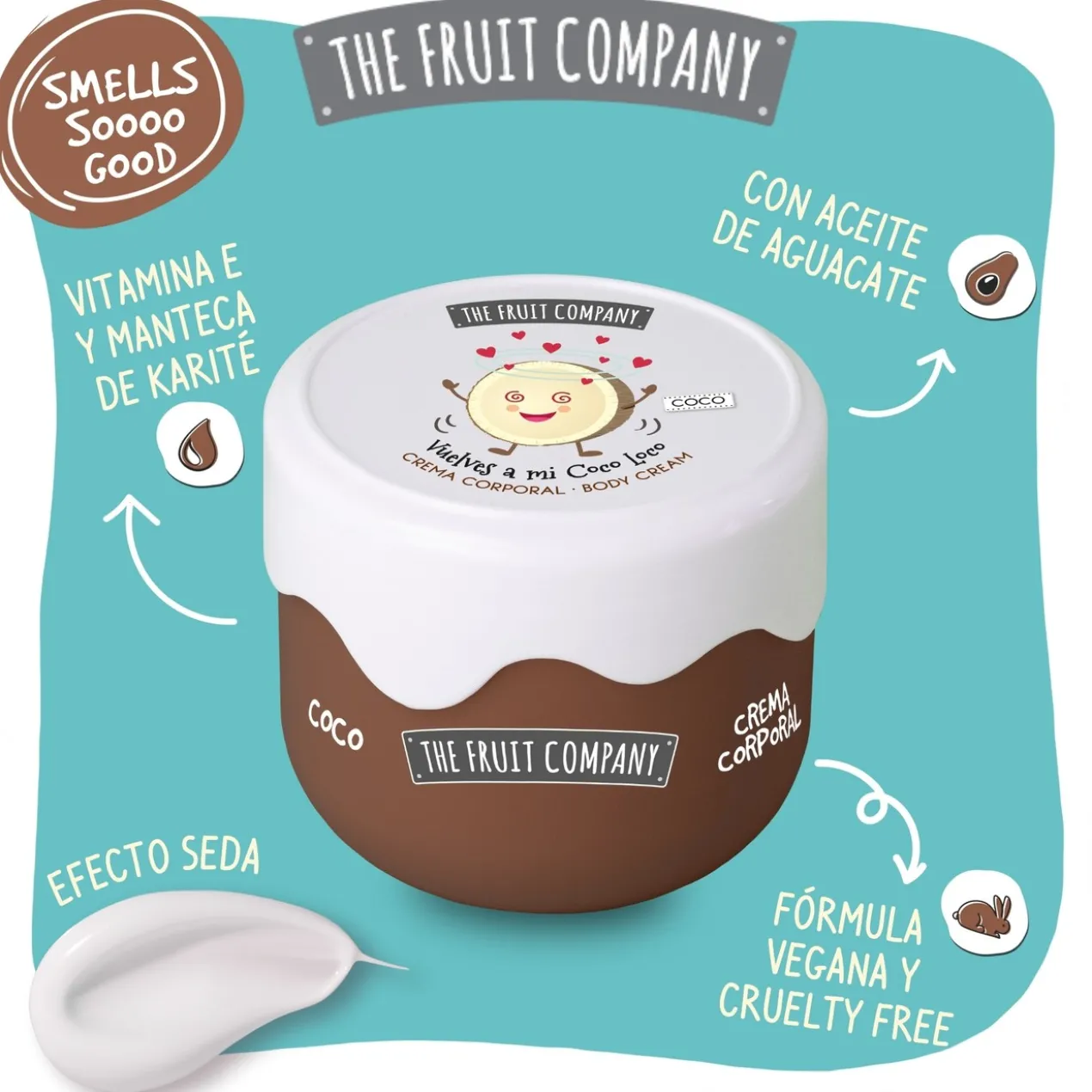 Crème corporelle au coco