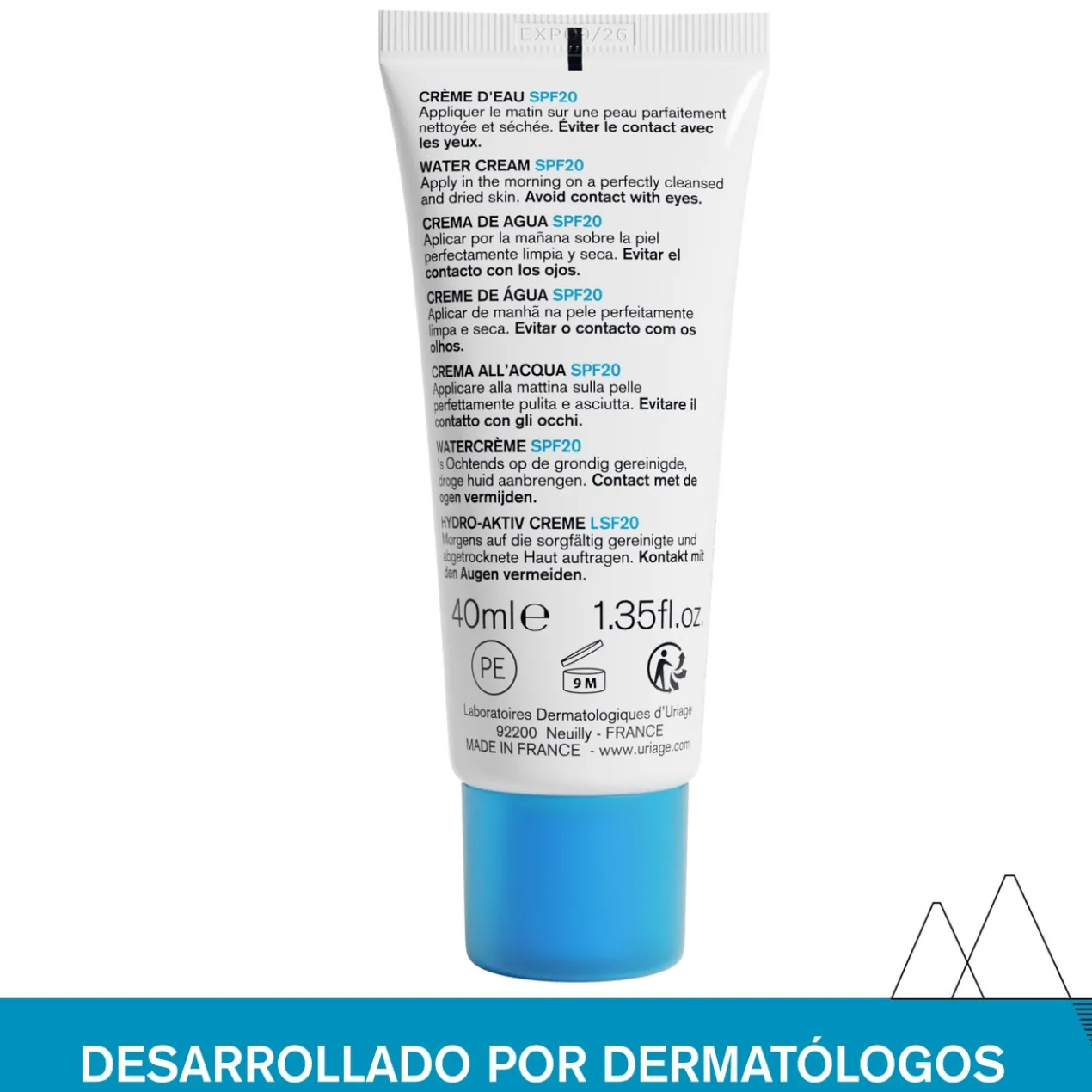 Crème d’Eau Légère SPF20 Eau Thermale