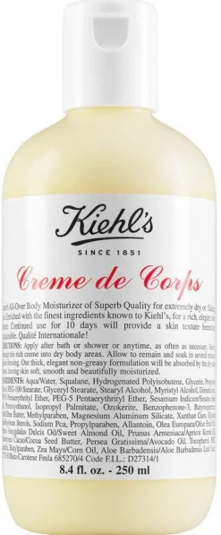 Crème de Corps Crème Corporelle Hydratante