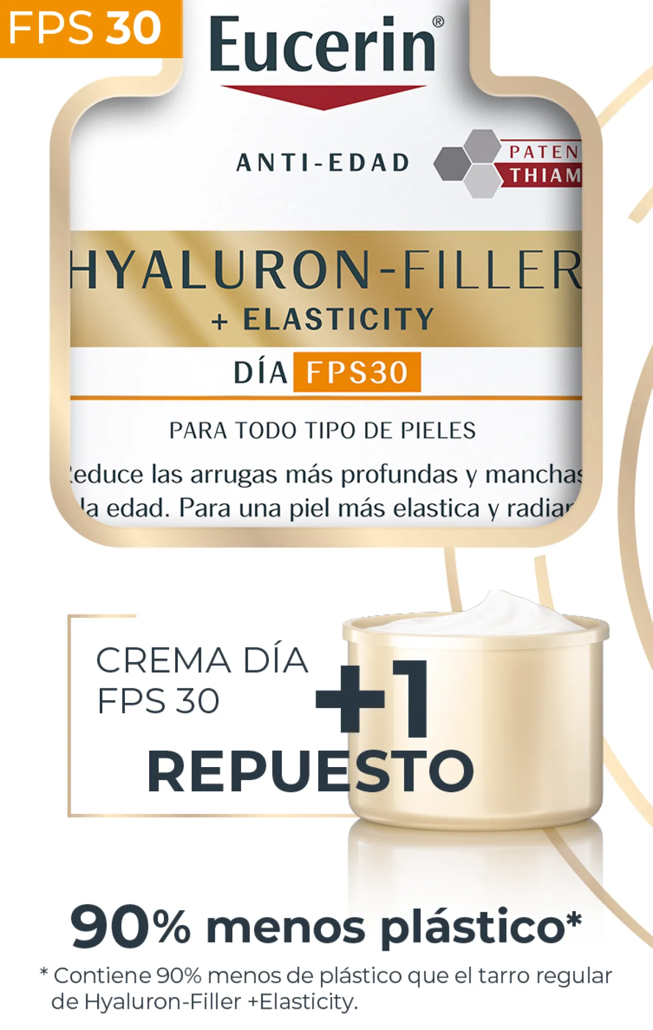 Crème de Jour Hyaluron-Filler + Elasticity SPF30 + Recharge