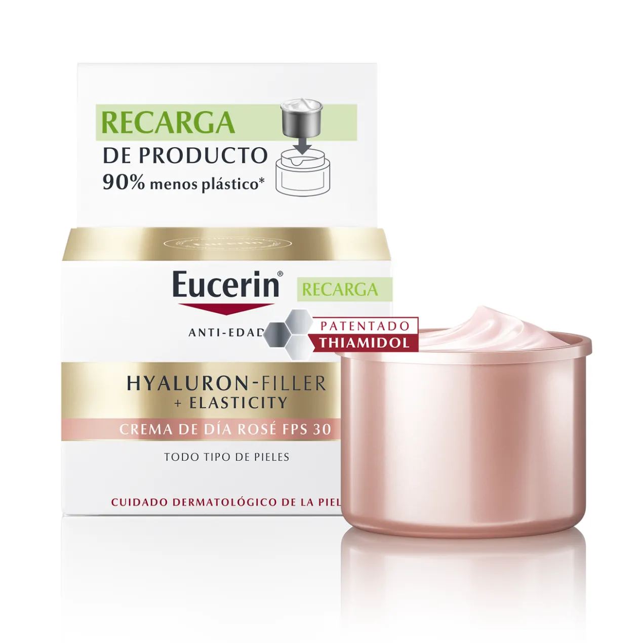Crème de jour Rosé anti-âge reconstituante Hyaluron-Filler + Elasticity