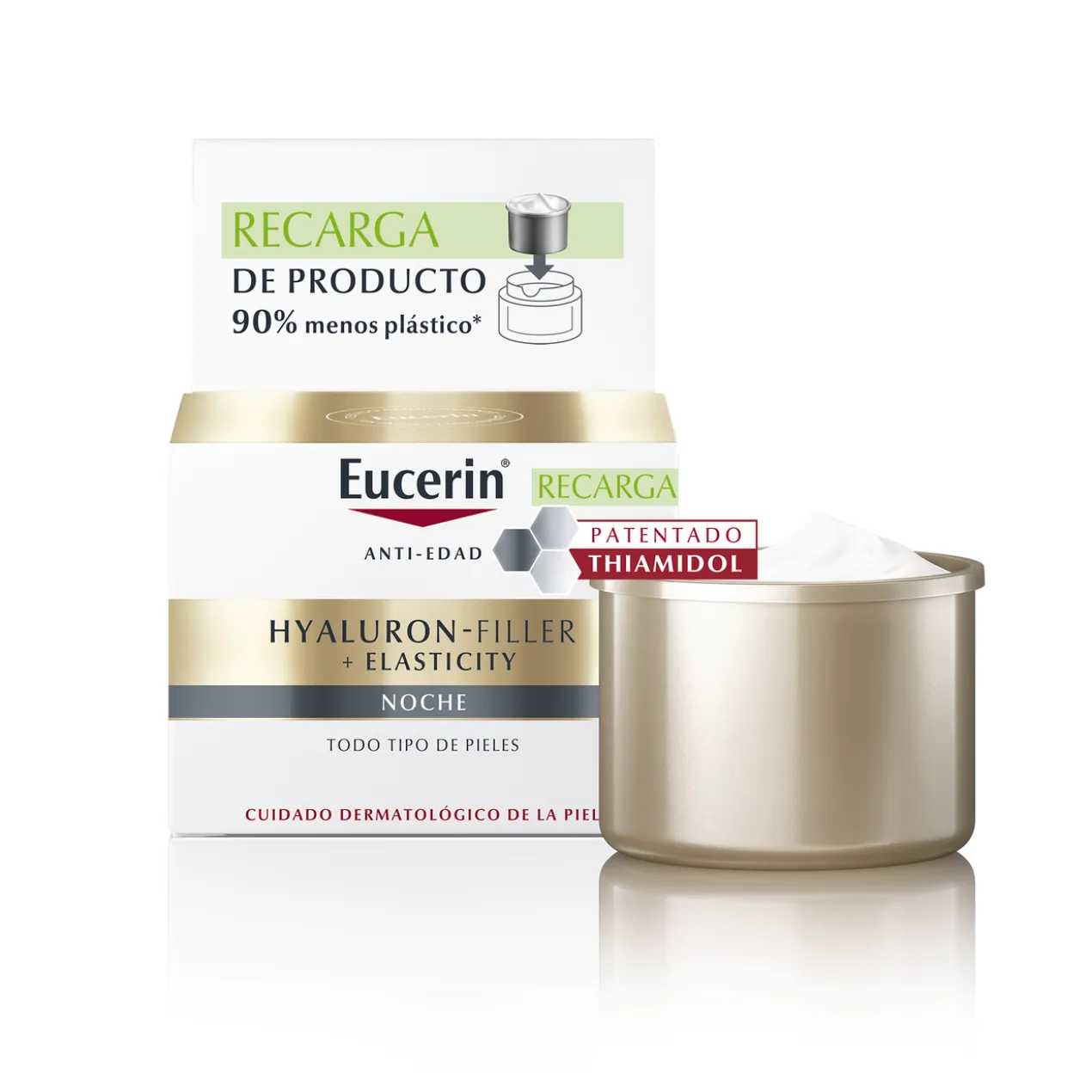 Crème de nuit anti-âge reconstituante Hyaluron-Filler + Elasticity