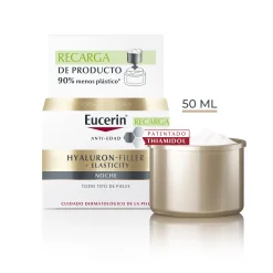 Crème de nuit anti-âge reconstituante Hyaluron-Filler + Elasticity