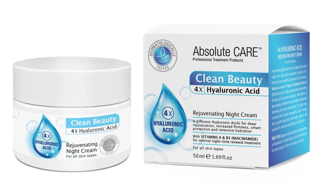Crème de Nuit Rajeunissante 4x Acide Hyaluronique