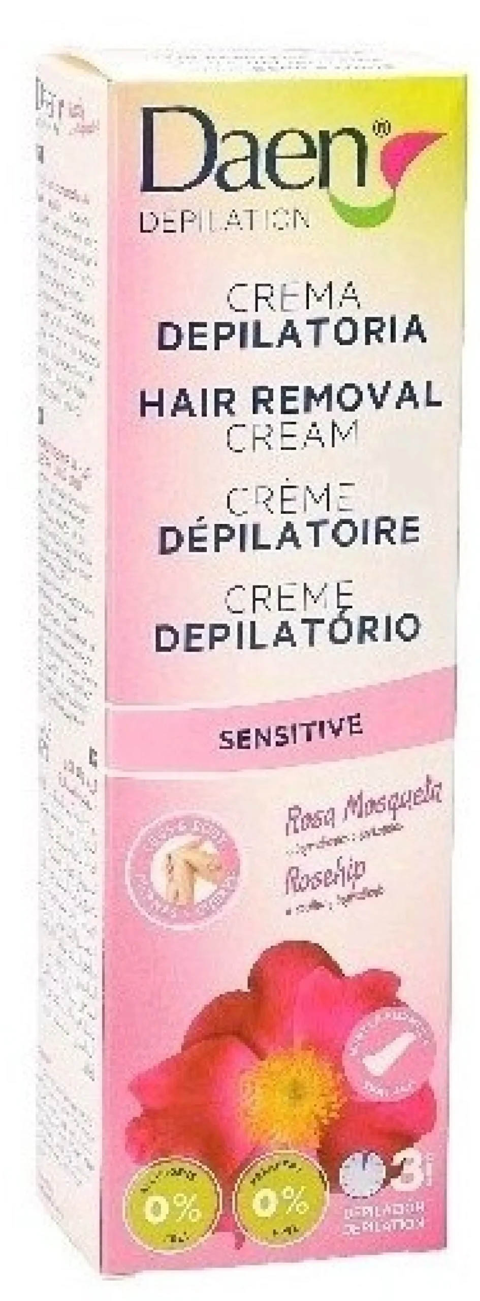 Crème dépilatoire corps Sensitive à la rose musquée