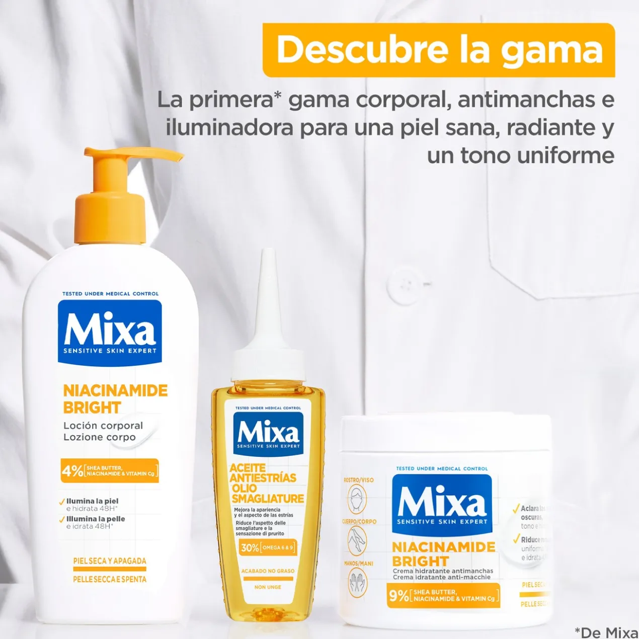 Crème hydratante anti-taches Niacidamide Bright