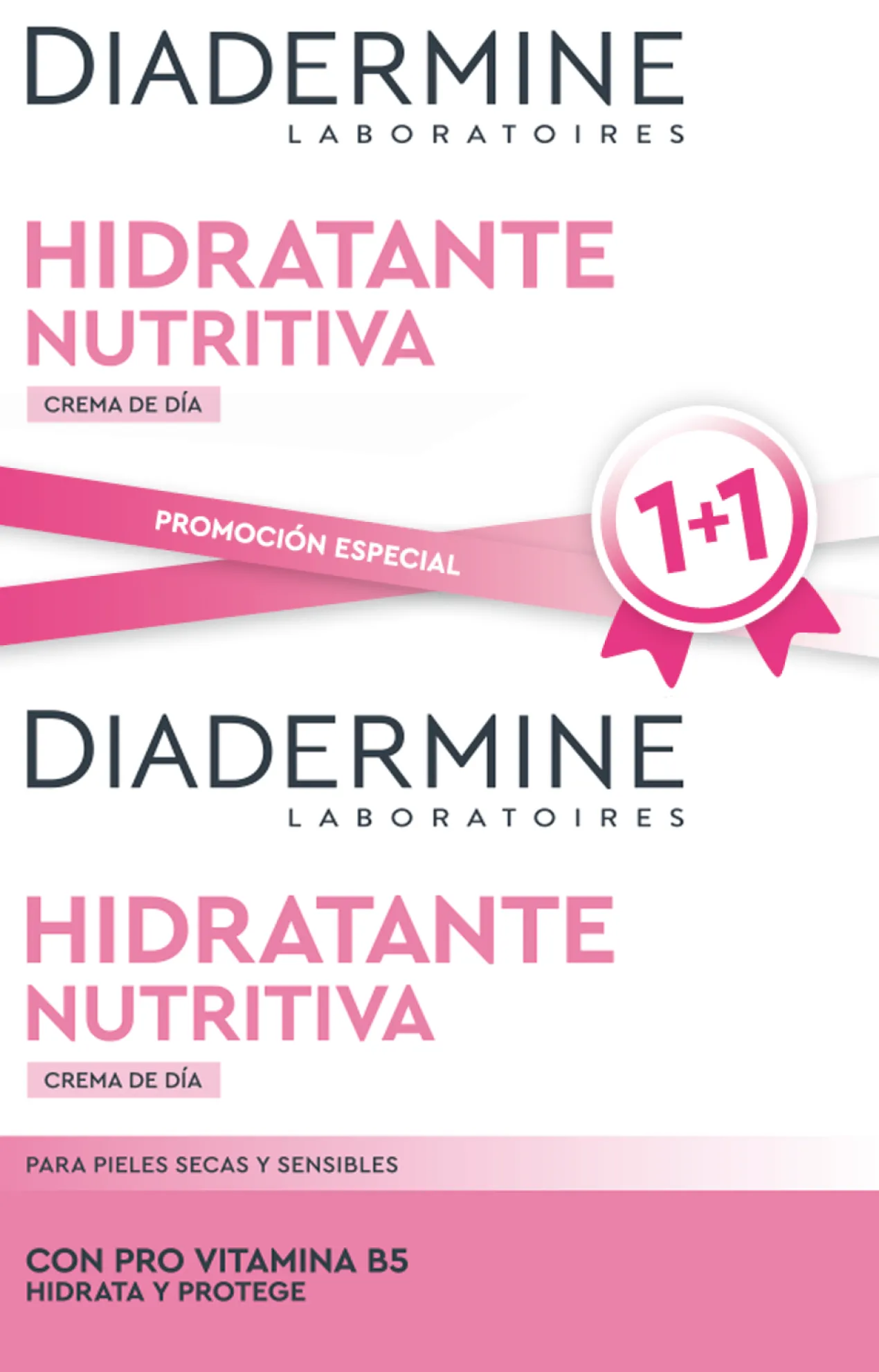 Crème hydratante de jour 2x1