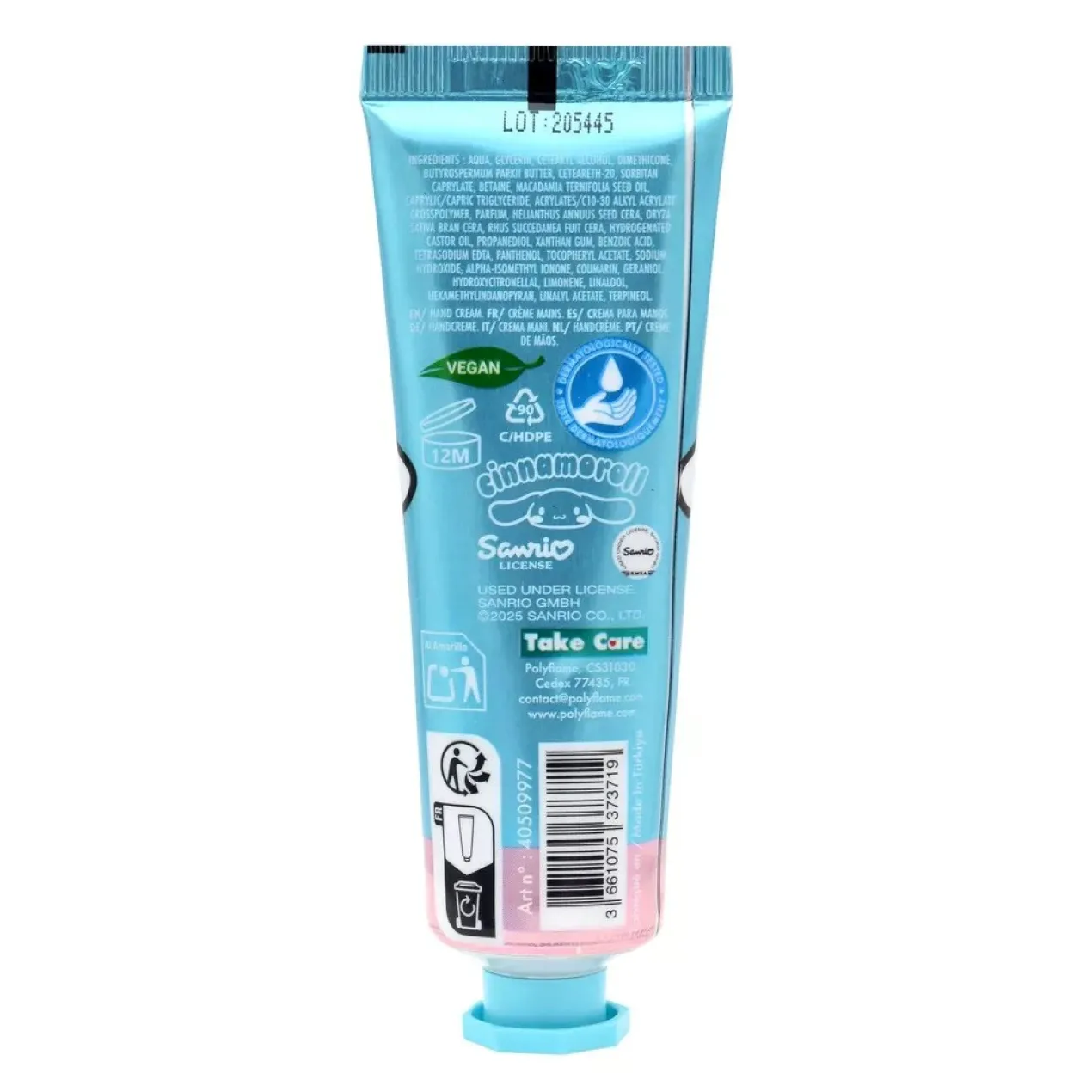Crème hydratante pour les mains Cinnamoroll