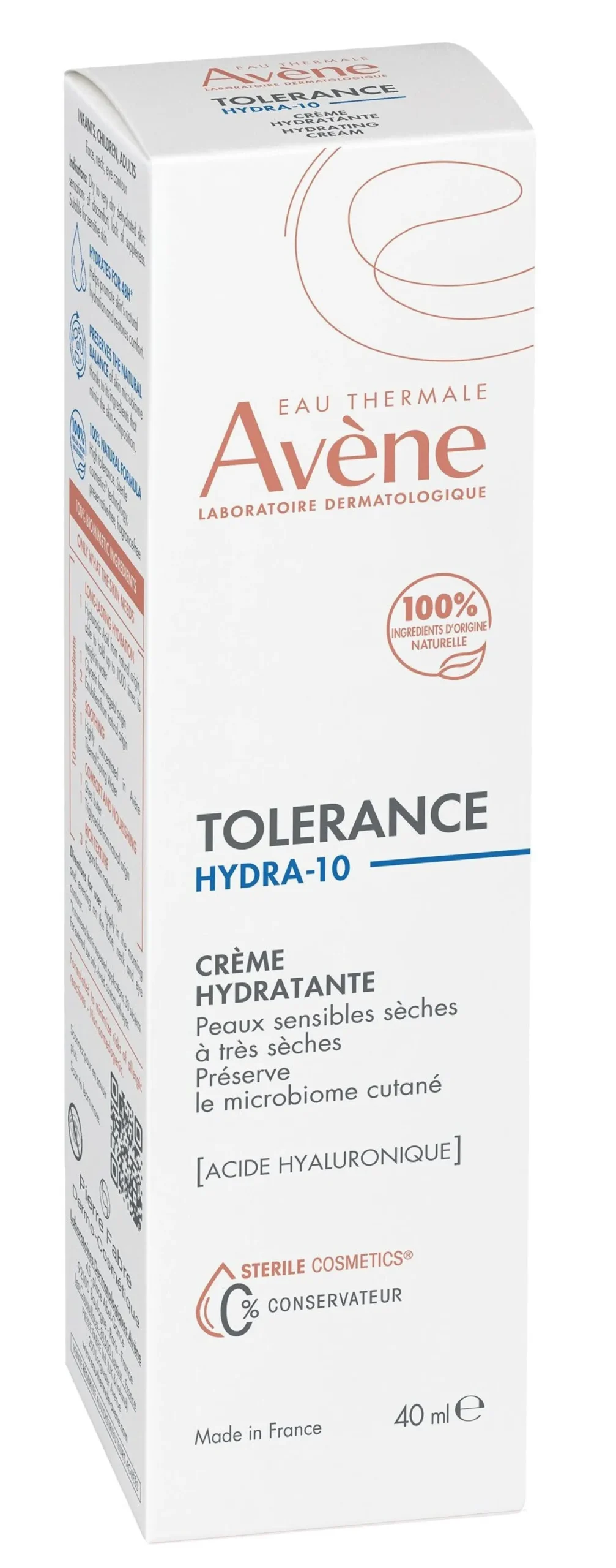 Crème hydratante Tolerance Hydra 10