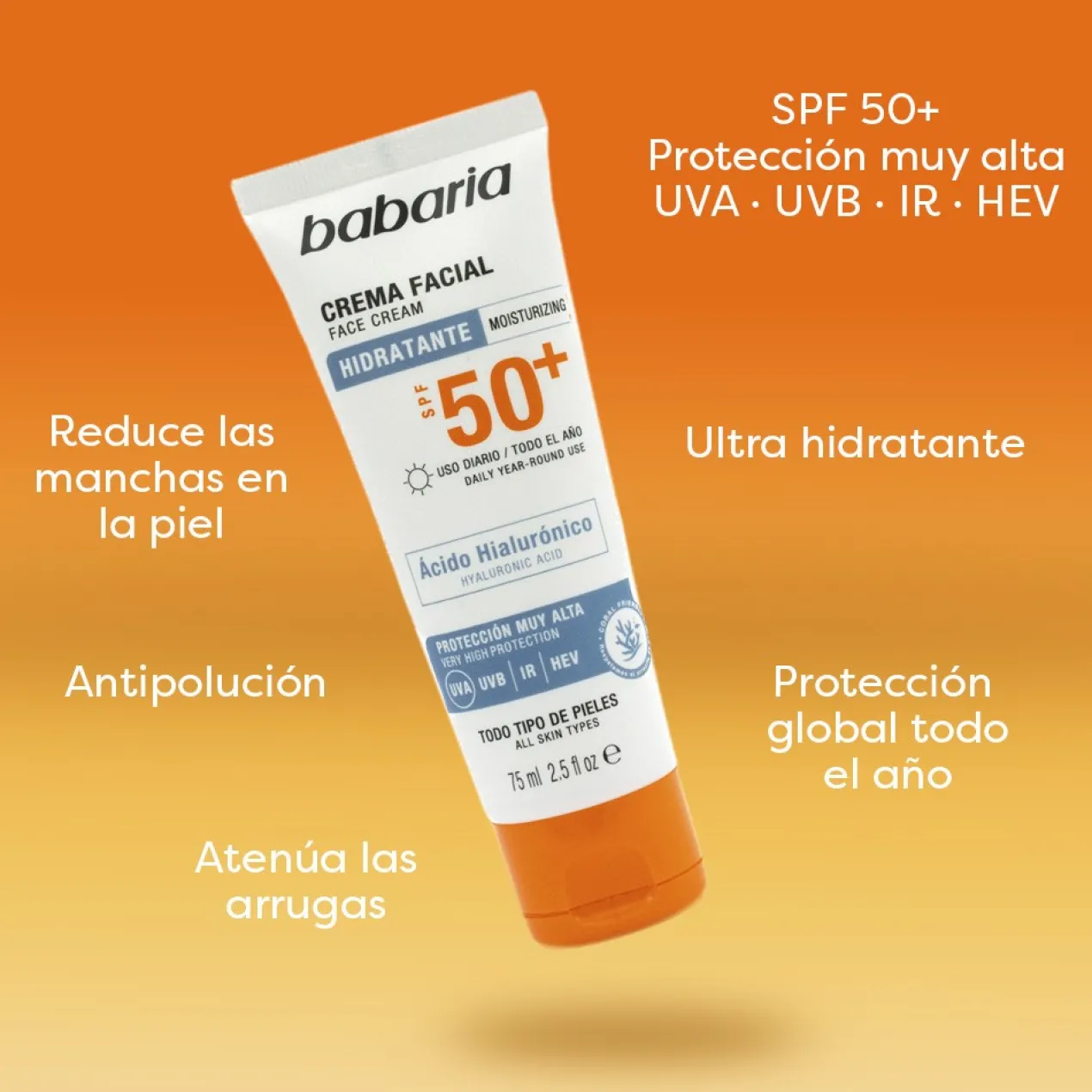 Crème Hydratante Visage SPF50+