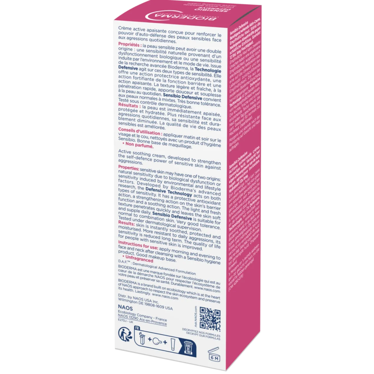Crème Légère Sensibio Defensive Peaux Sensibles