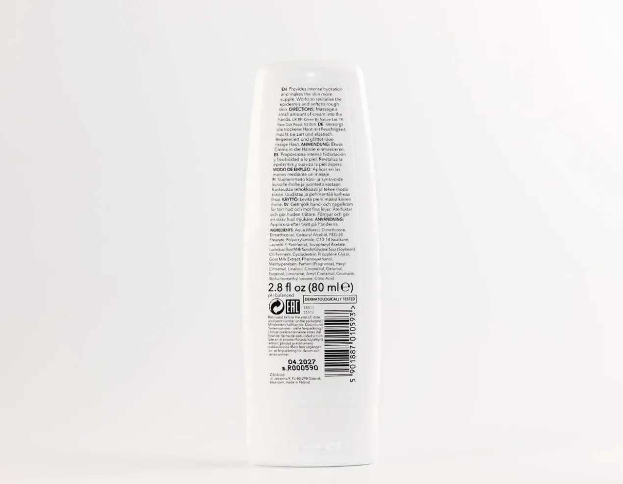 Crème Mains et Ongles au Lait de Chèvre