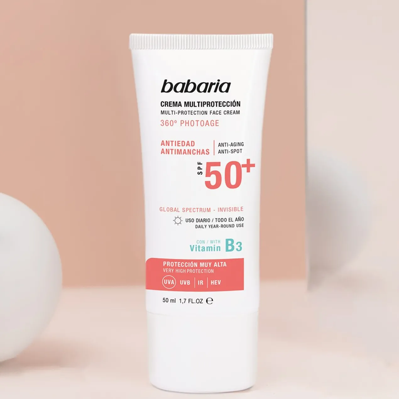 Crème Multiprotection 360º Photoage Anti-âge et Anti-taches SPF50