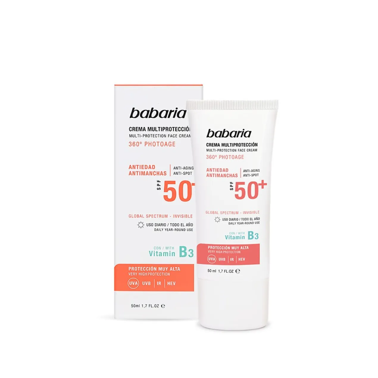 Crème Multiprotection 360º Photoage Anti-âge et Anti-taches SPF50