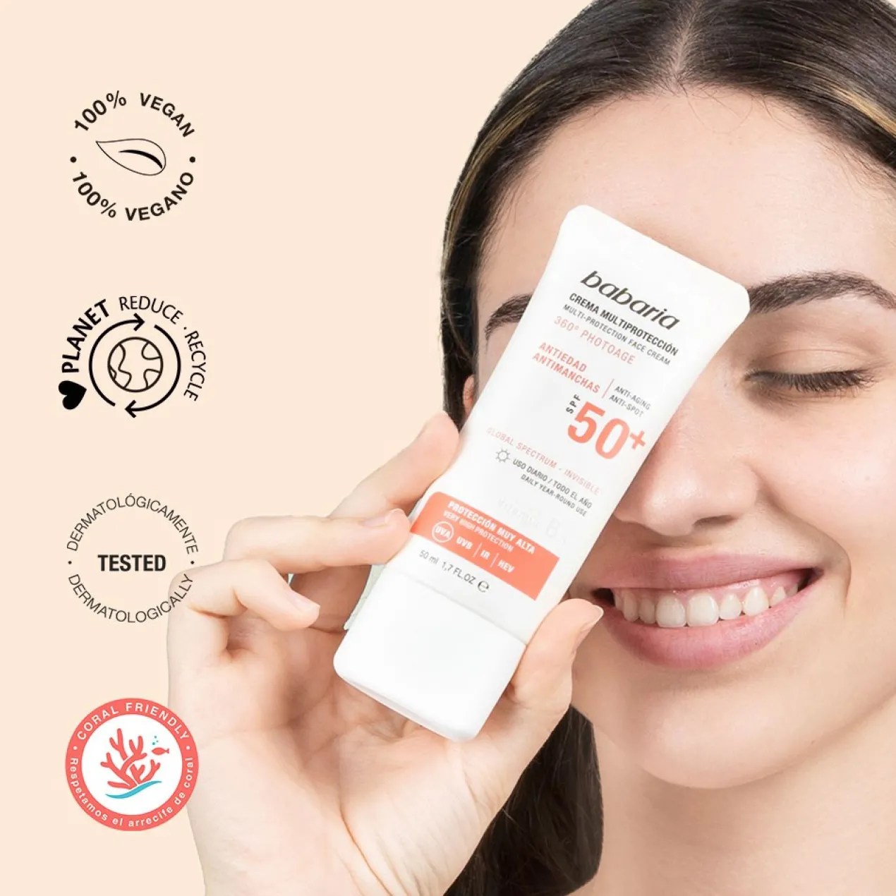 Crème Multiprotection 360º Photoage Anti-âge et Anti-taches SPF50