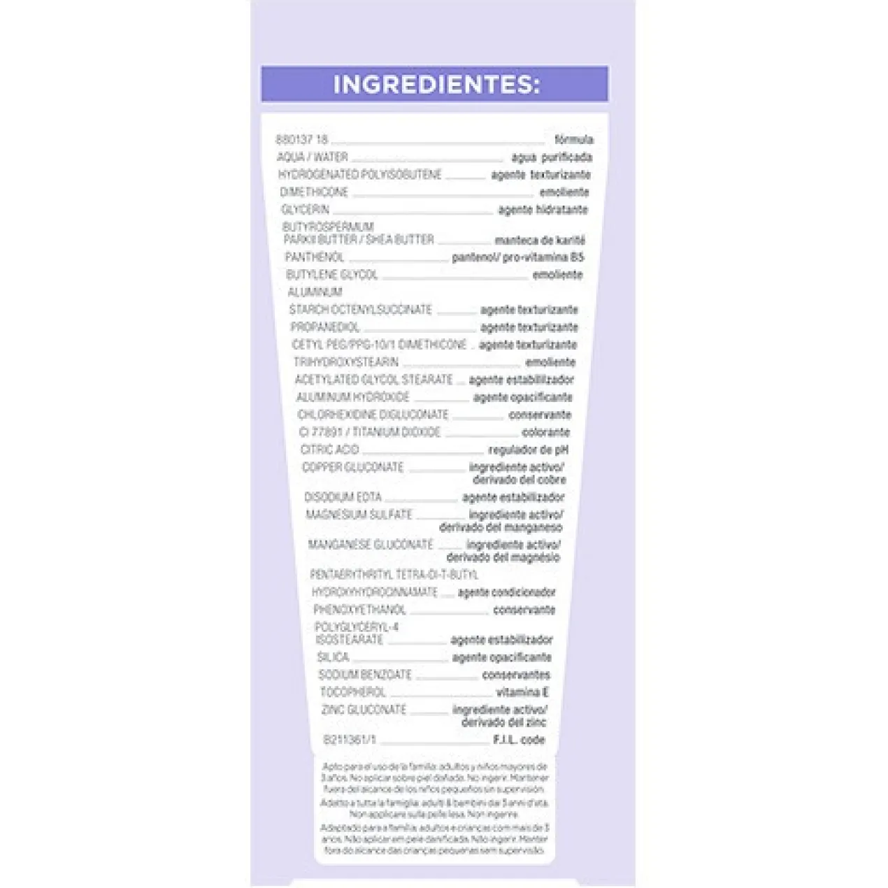 Crème Multi-usages Panthénol Comfort Peau Sensible