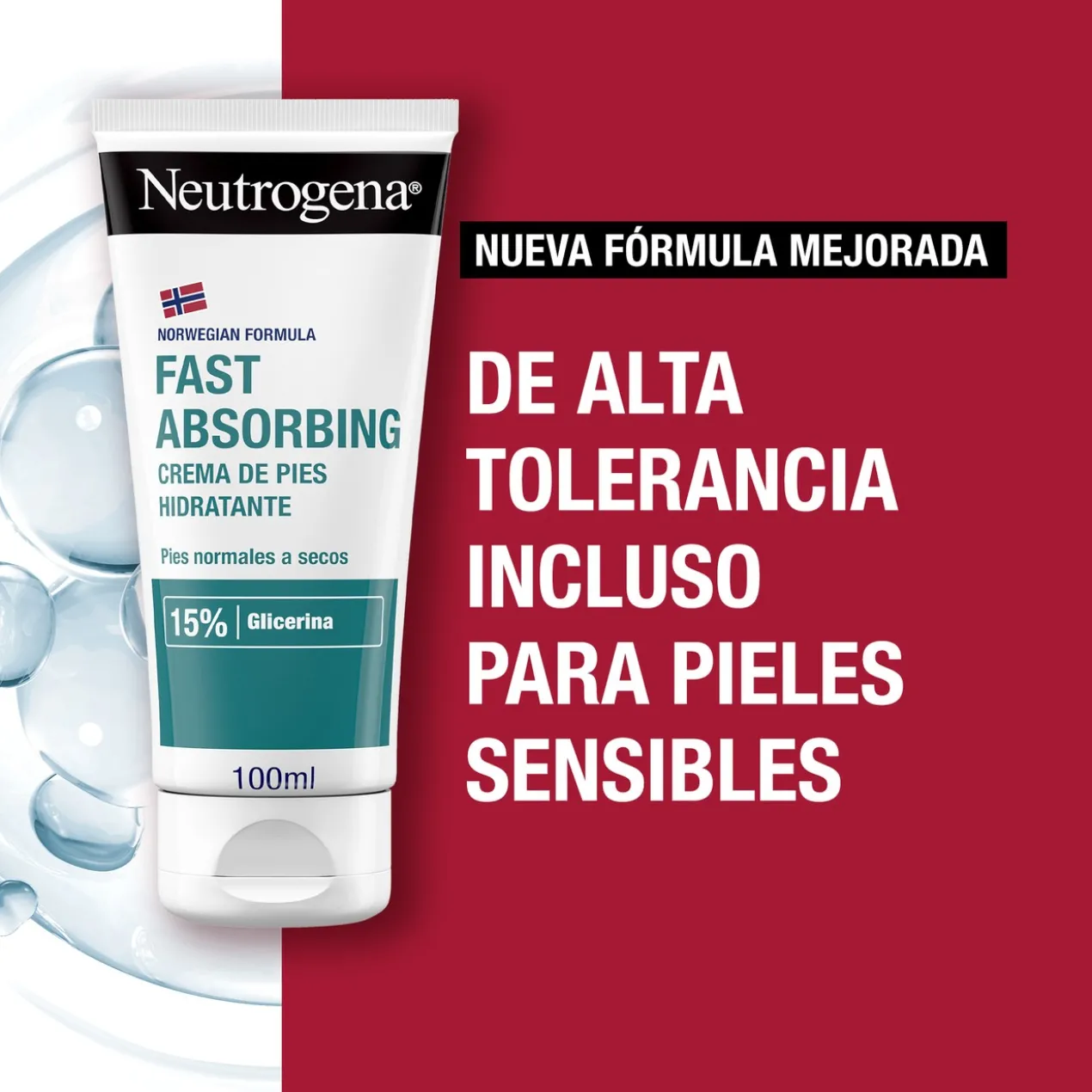 Crème pieds hydratante absorption immédiate à la glycérine