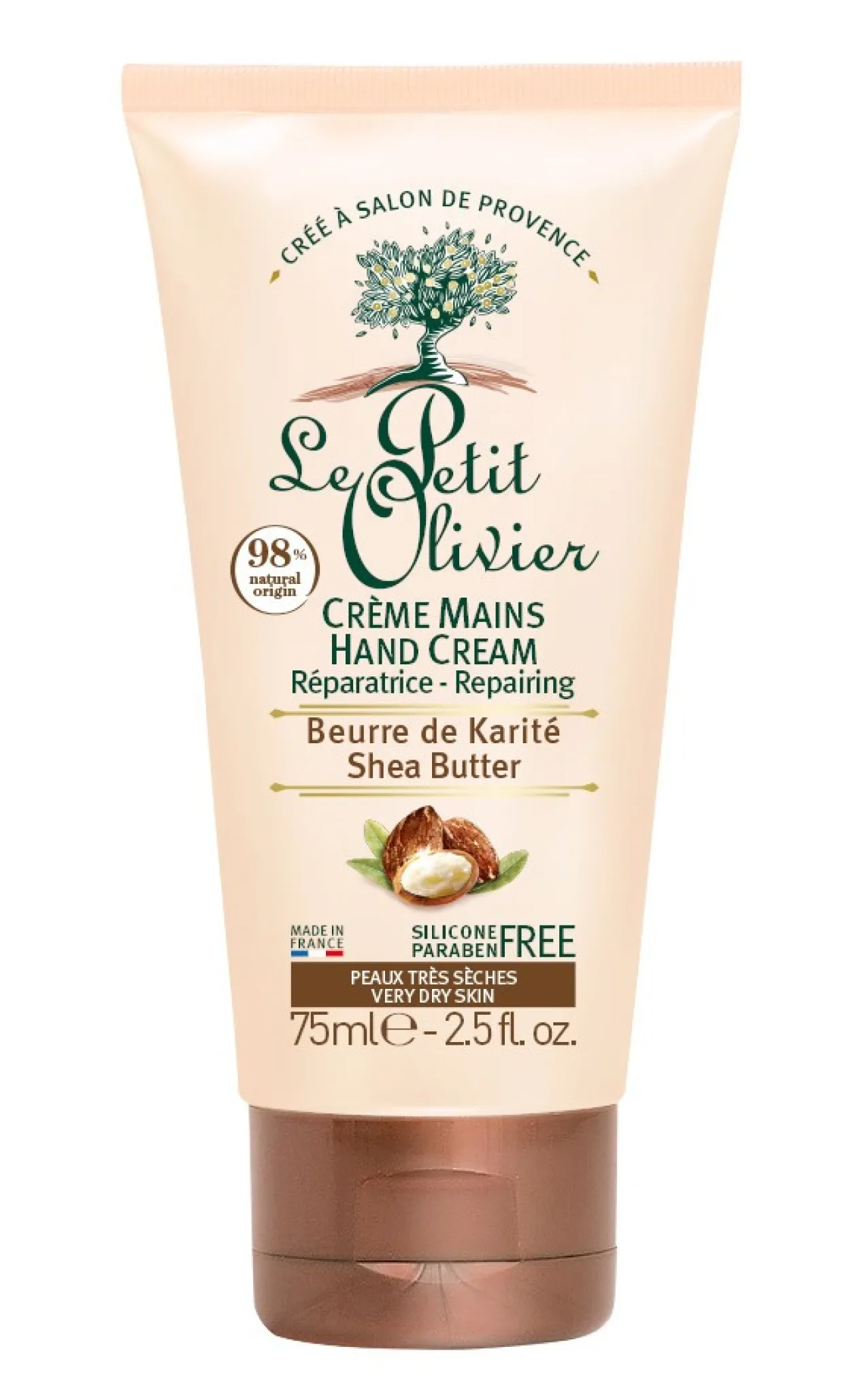 Crème Réparatrice pour les Mains au Beurre de Karité