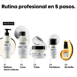 Crème sans rinçage Metal Detox – Tous types de cheveux – Protection thermique, anti-casse et force