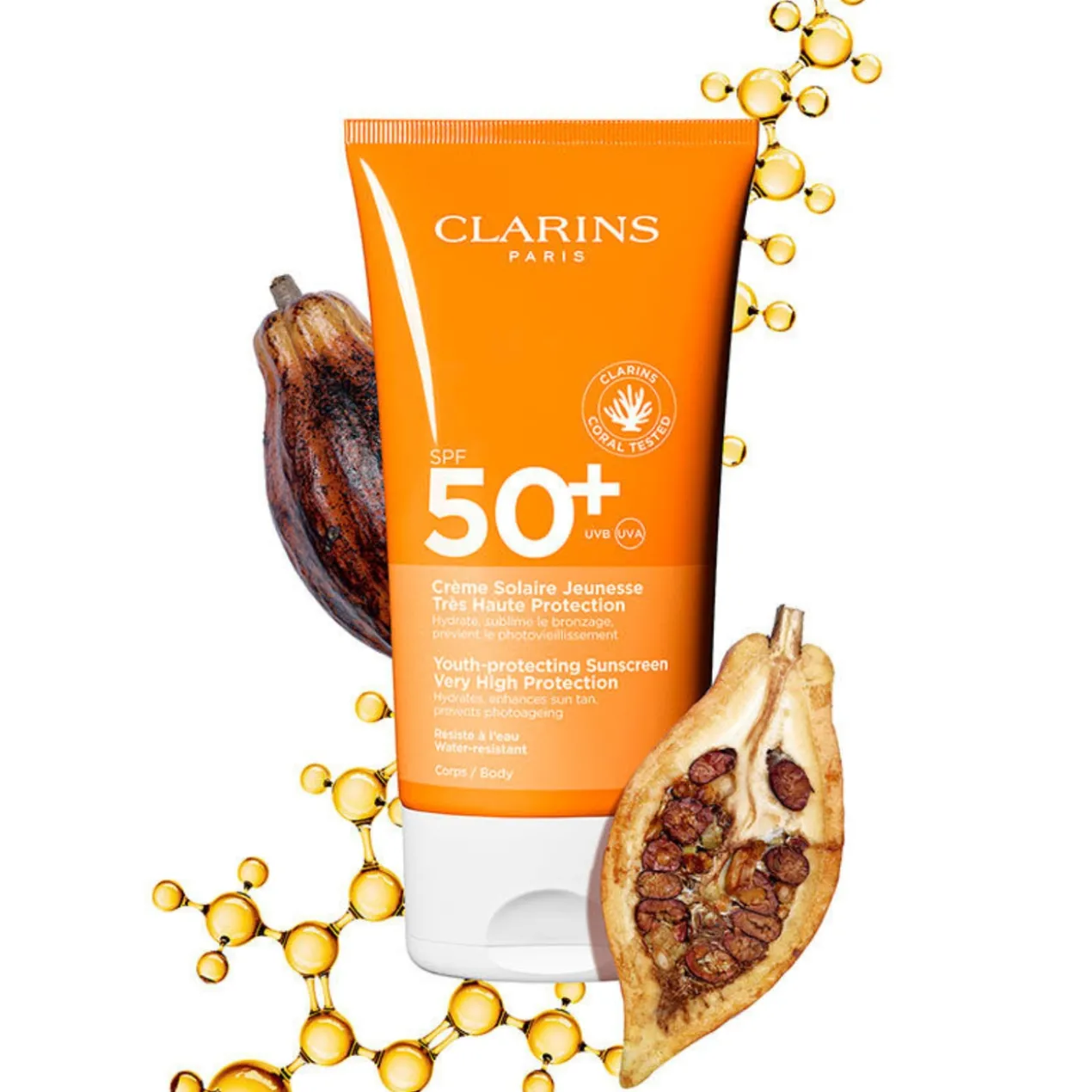 Crème Solaire Anti-Âge Haute Protection SPF 50+ pour le corps