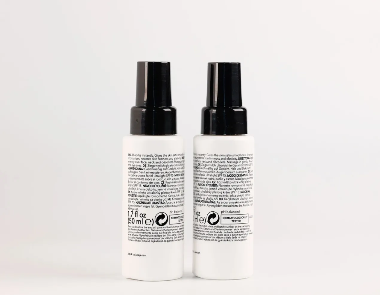 Crème Ultralight au Lait de Chèvre SPF15