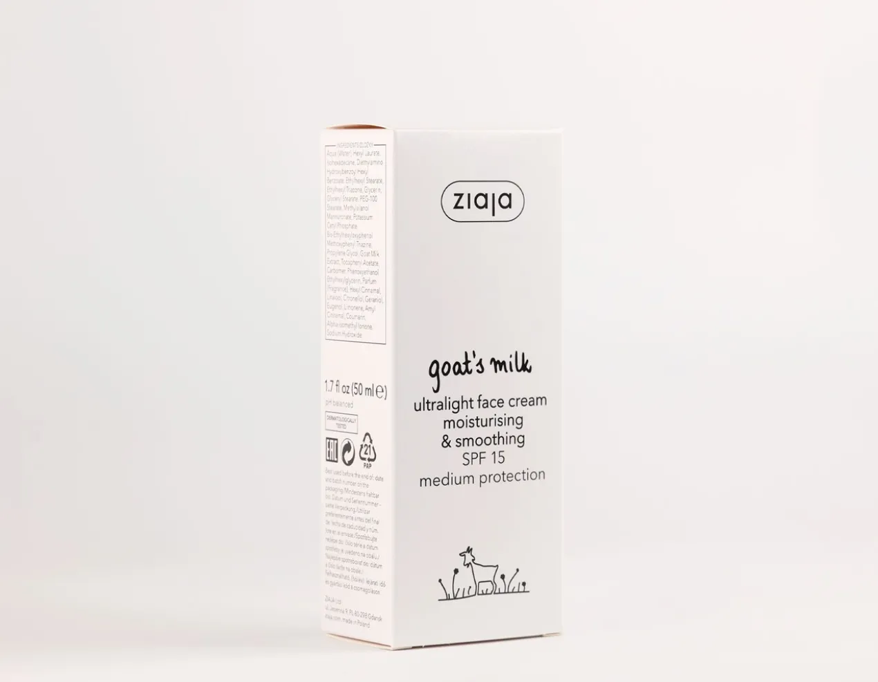 Crème Ultralight au Lait de Chèvre SPF15