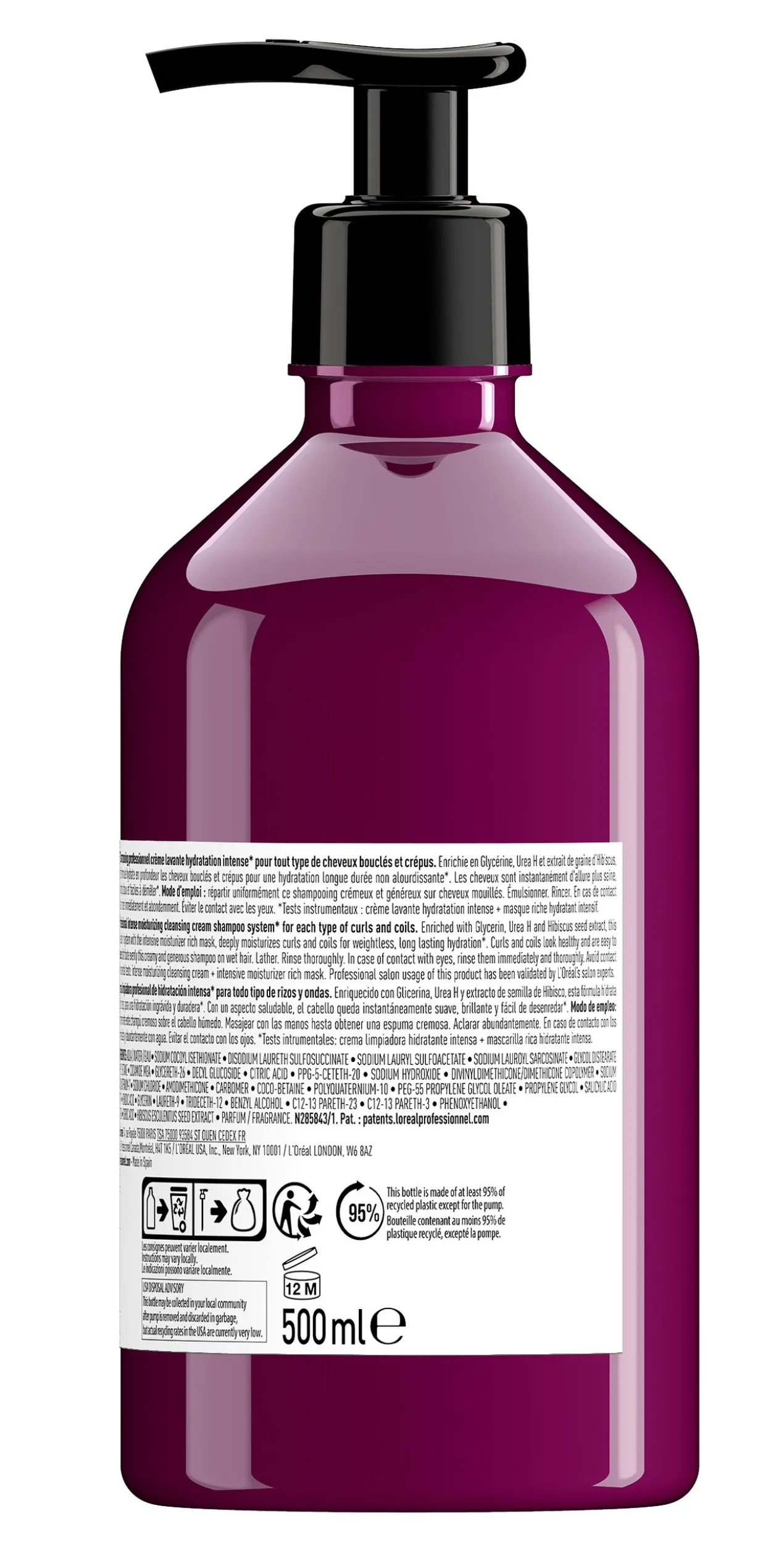 Curl Expression Shampoing Crème Nettoyante Hydratation Intense