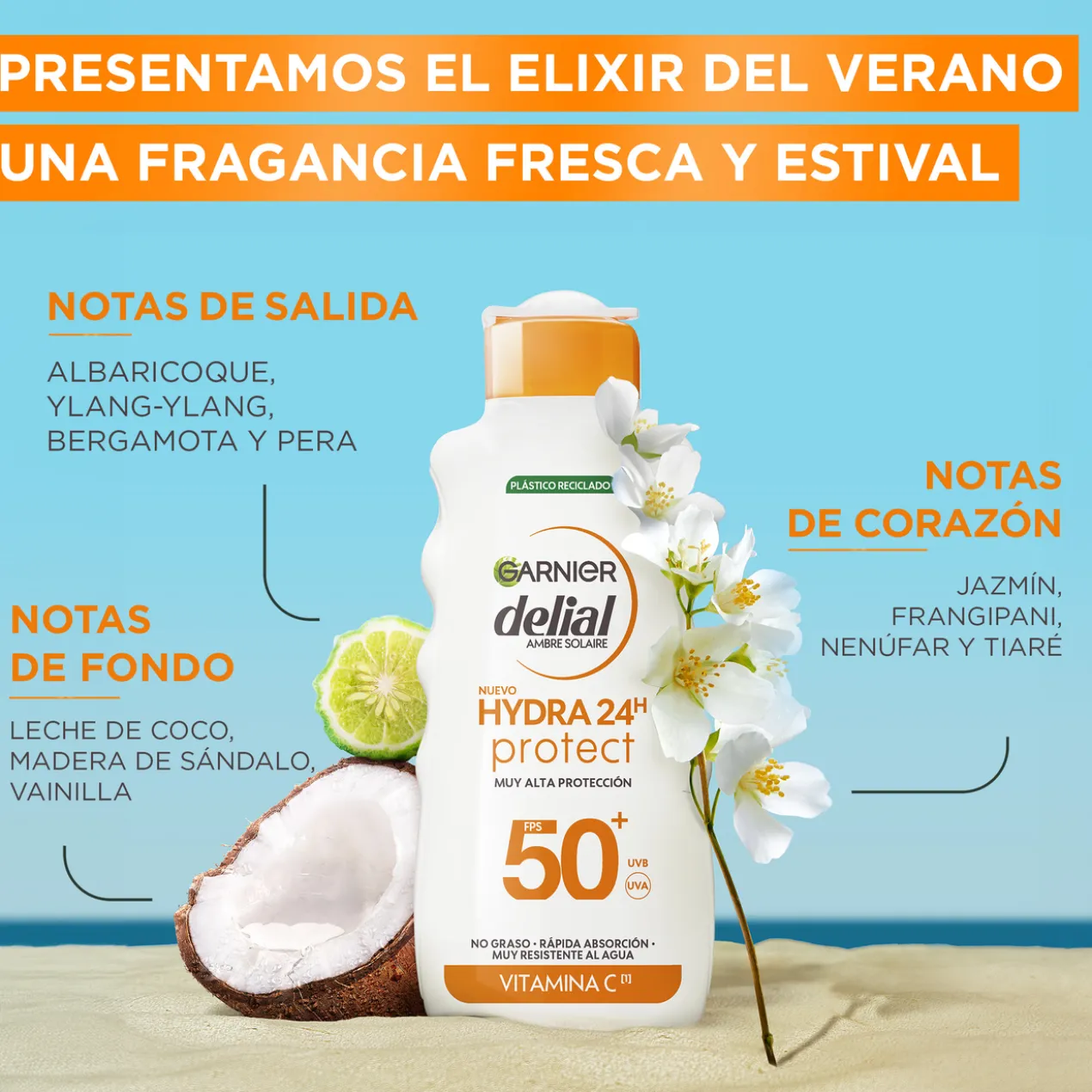 Delial Lait Solaire Hydra 24H Protect SPF50+
