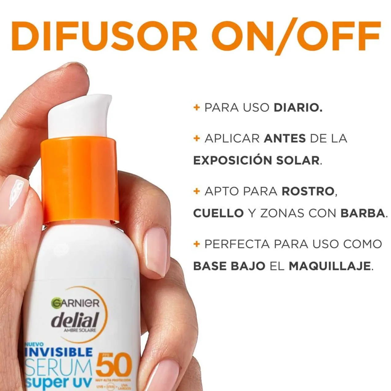 Delial Sérum Invisible Super UV SPF50 Soin Quotidien Légèreté