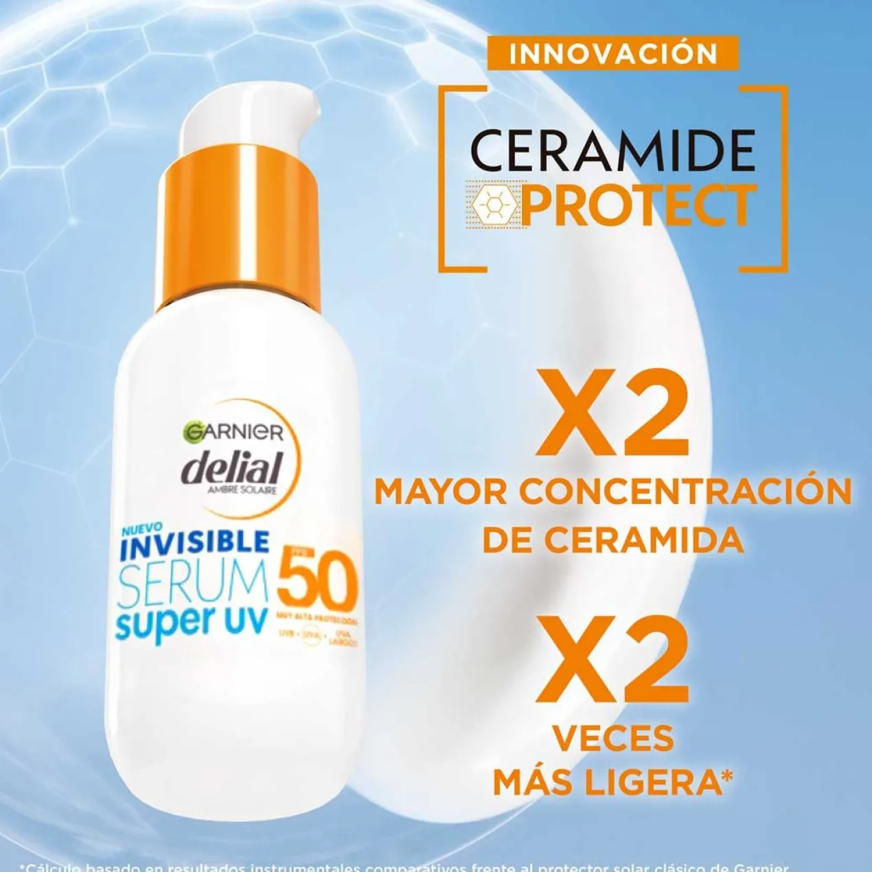 Delial Sérum Invisible Super UV SPF50 Soin Quotidien Légèreté