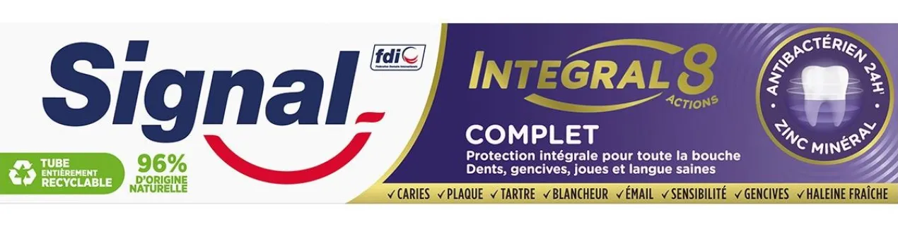 Dentifrice Antibactérien Integral 8 Complet