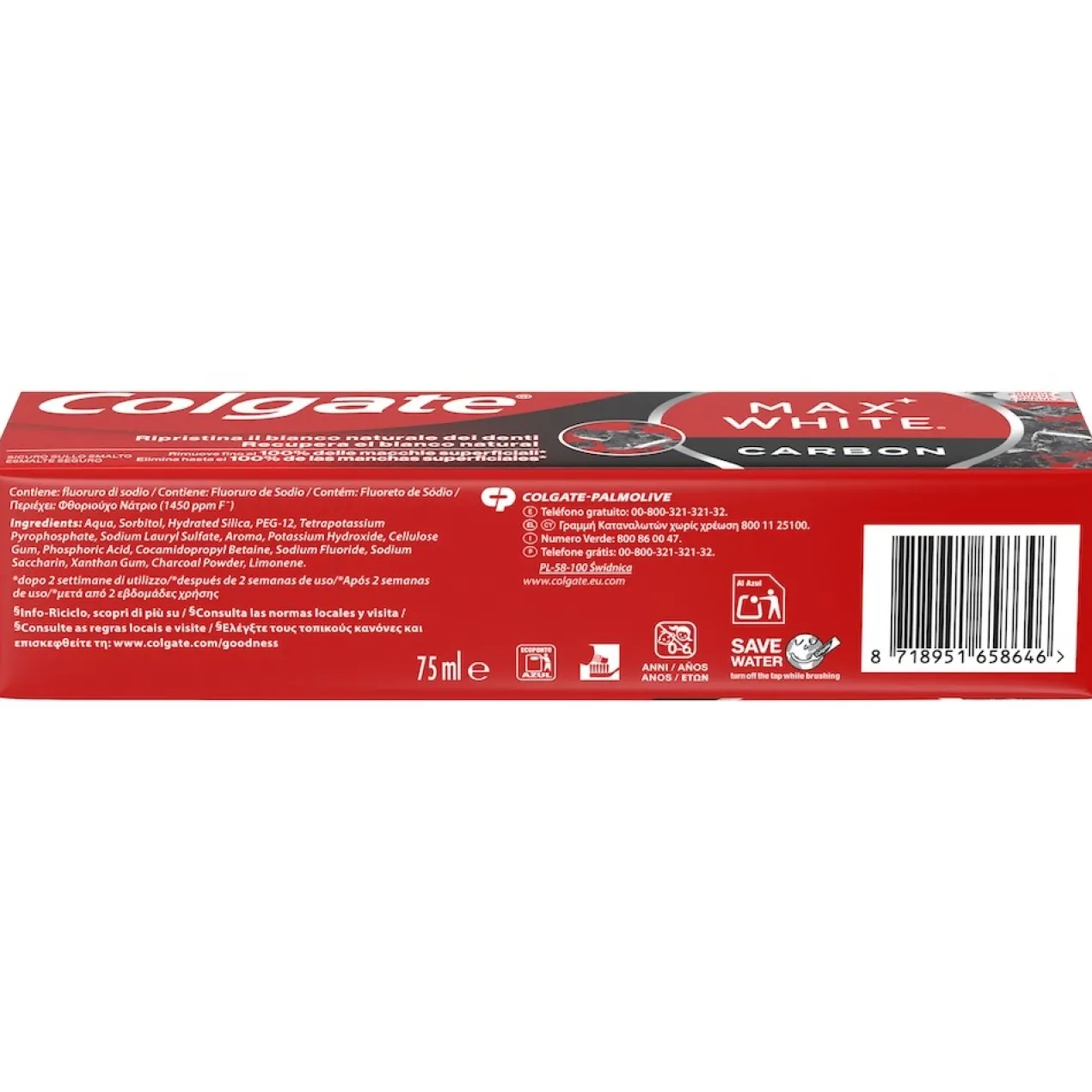 Dentifrice Blanchissant Max White au Charbon Actif