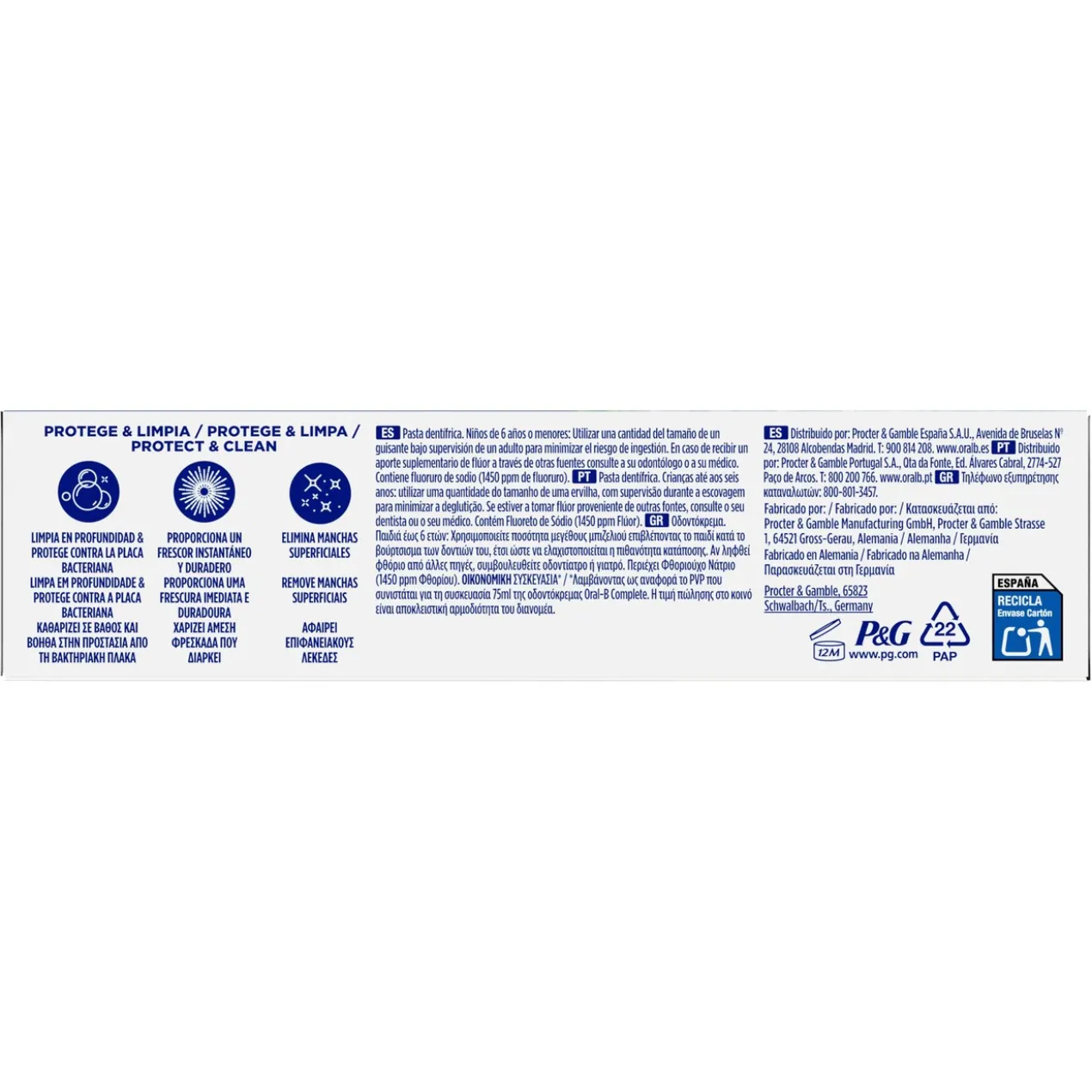 Dentifrice Complete Bain de Bouche Blancheur