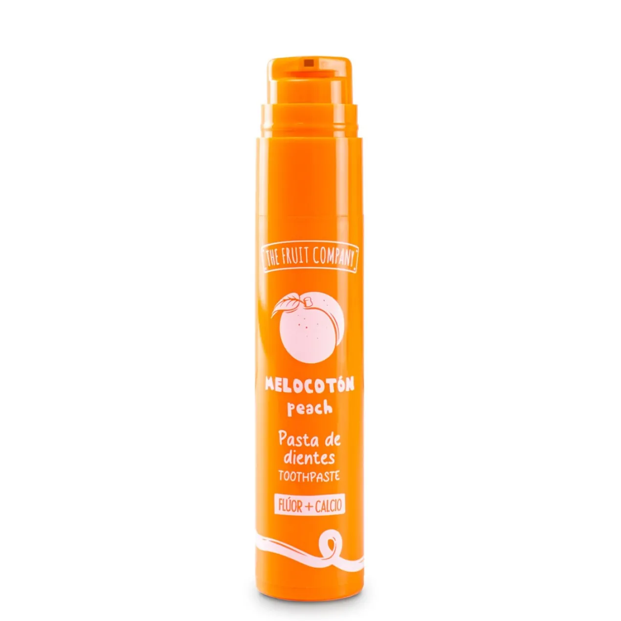 Dentifrice Fluor + Calcium Pêche