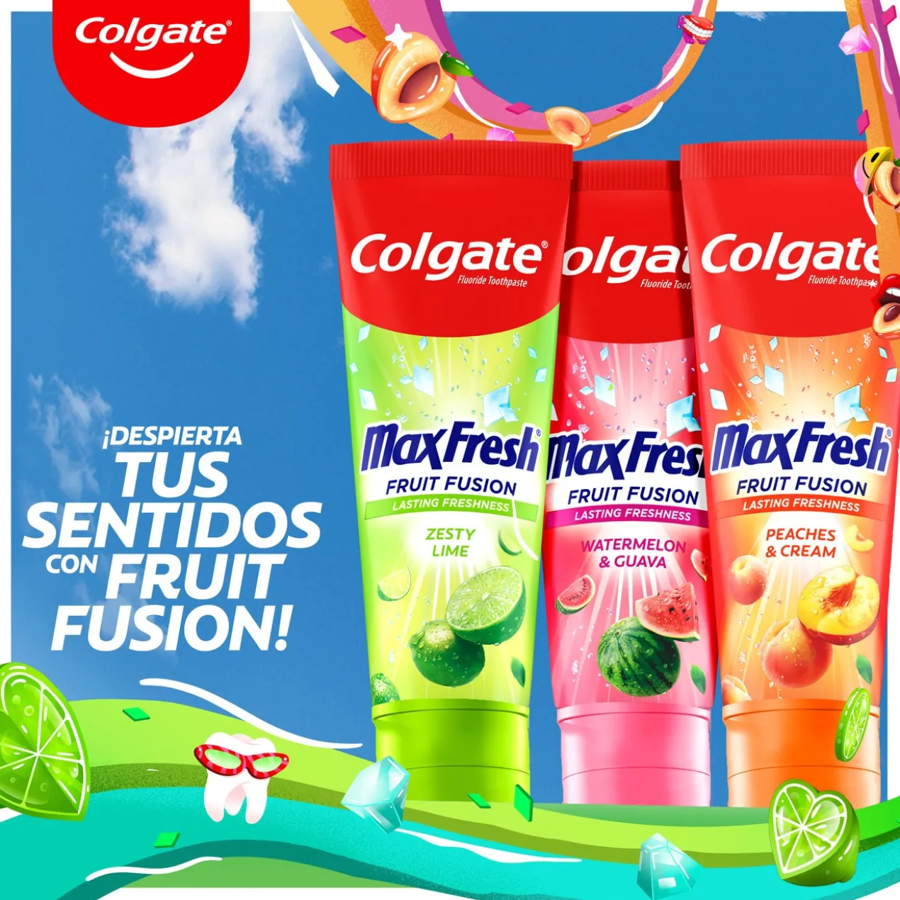 Dentifrice Max Fresh Fusion de Fruits