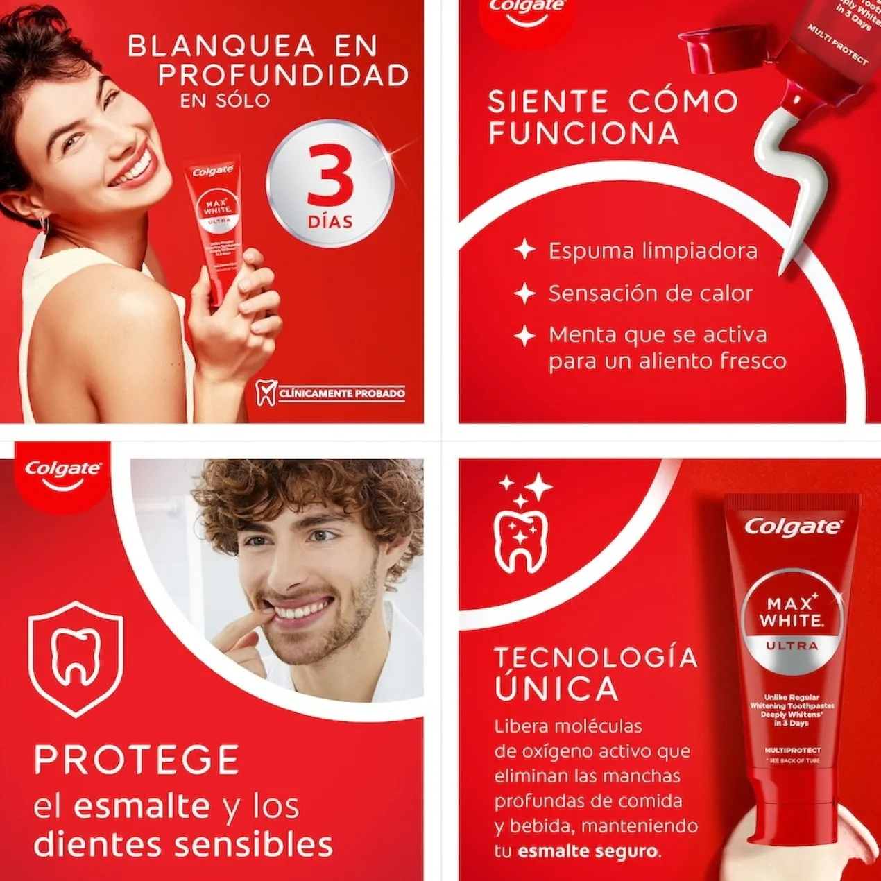 Dentifrice Max White Ultra Multiprotect Blanchissant
