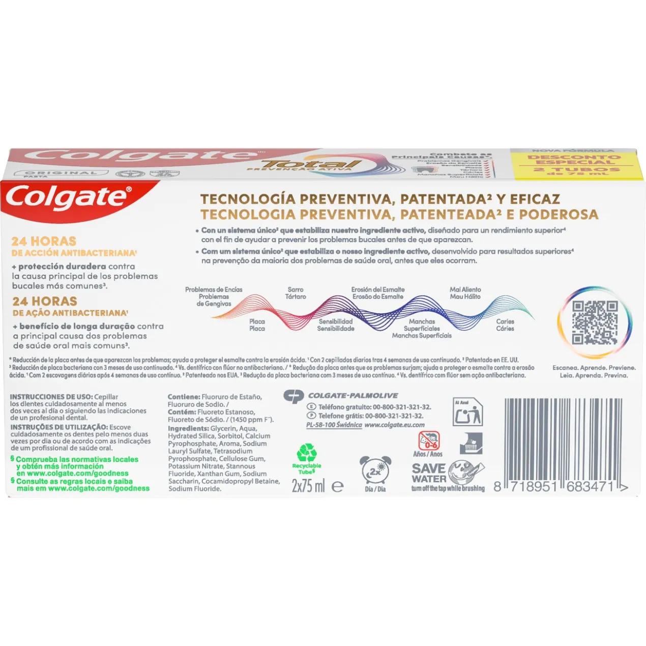 Dentifrice Protection Complète Total Original
