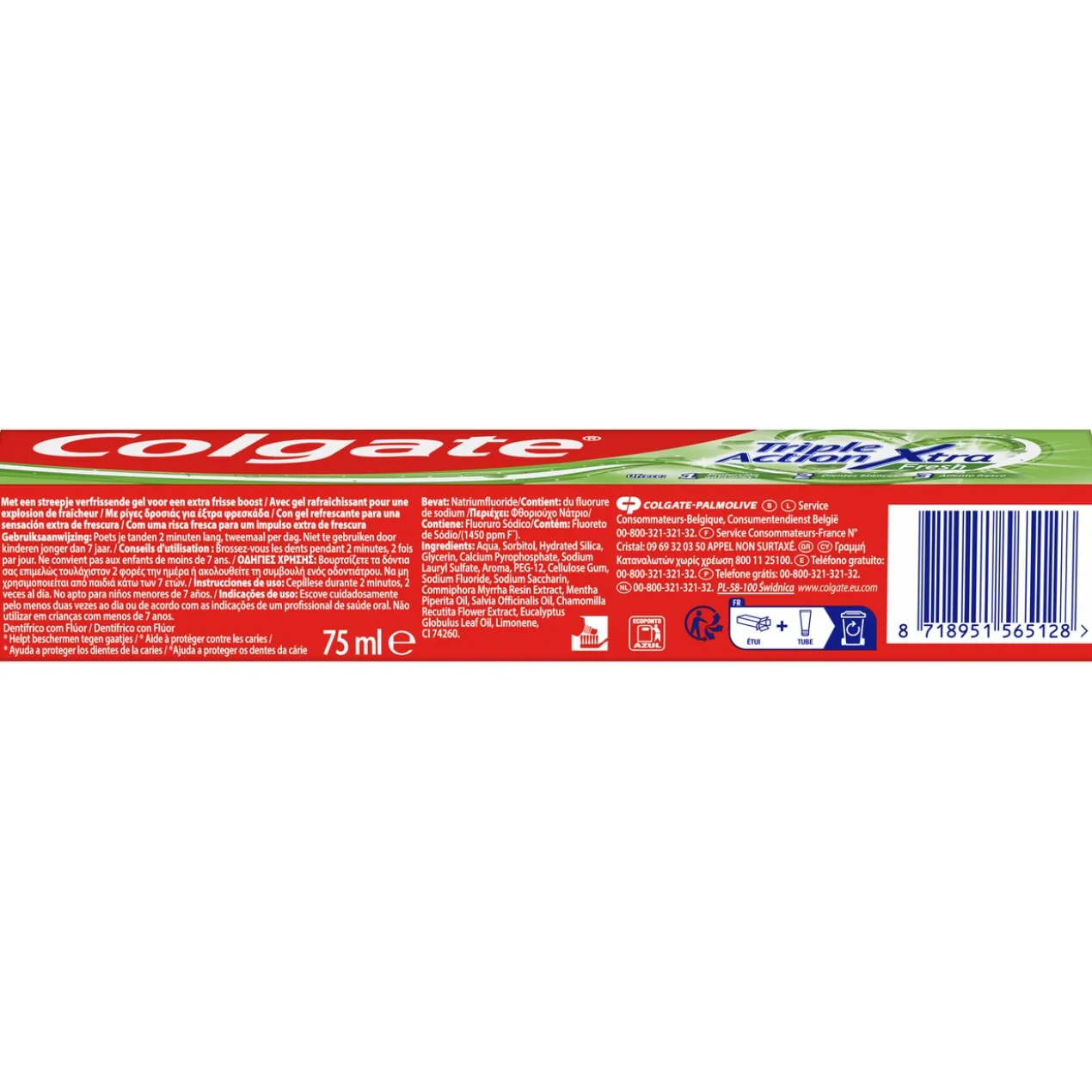 Dentifrice Triple Action Extra Fresh Anticaries