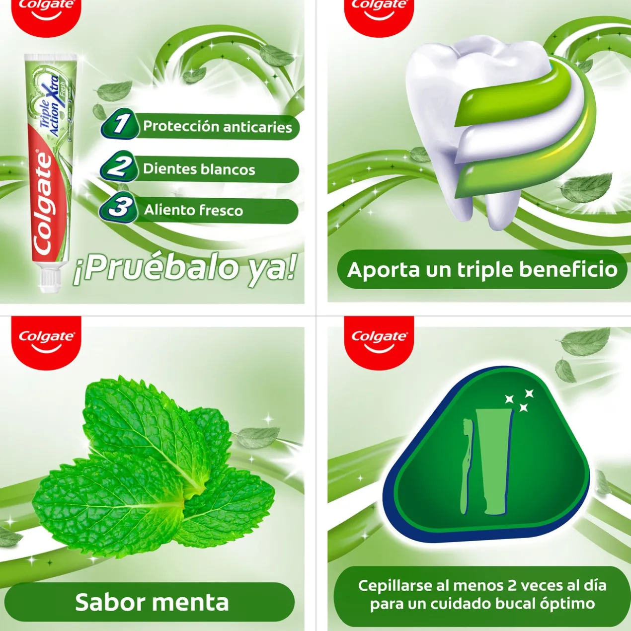 Dentifrice Triple Action Extra Fresh Anticaries
