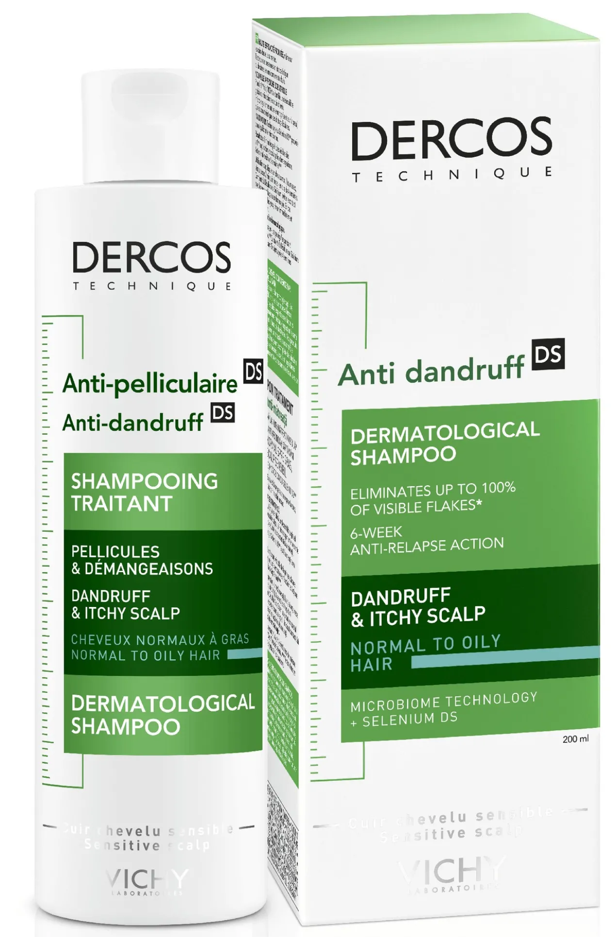Dercos Shampoing Anti-Pelliculaire Cheveux Gras