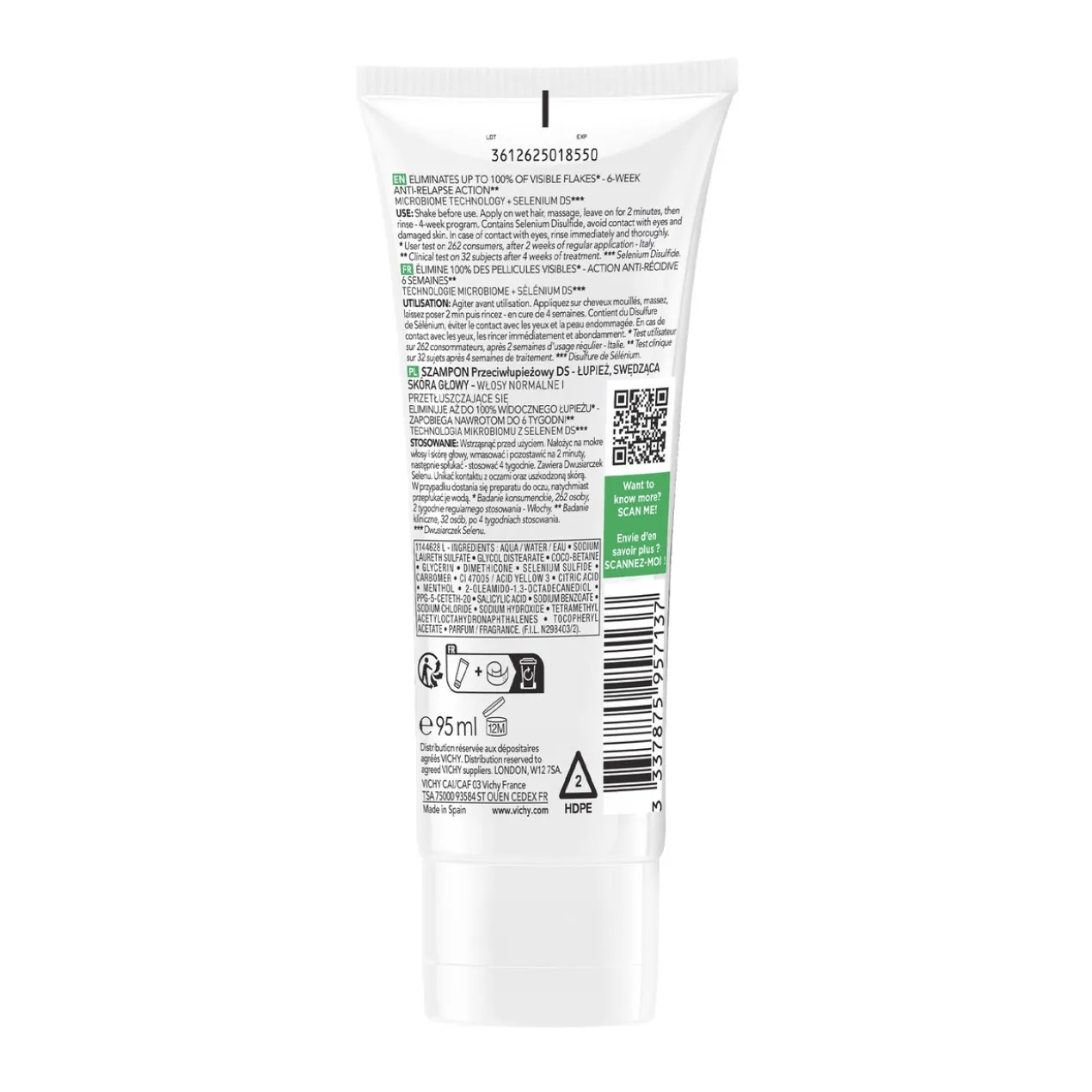 Dercos Shampoing Anti-Pelliculaire Cheveux Gras