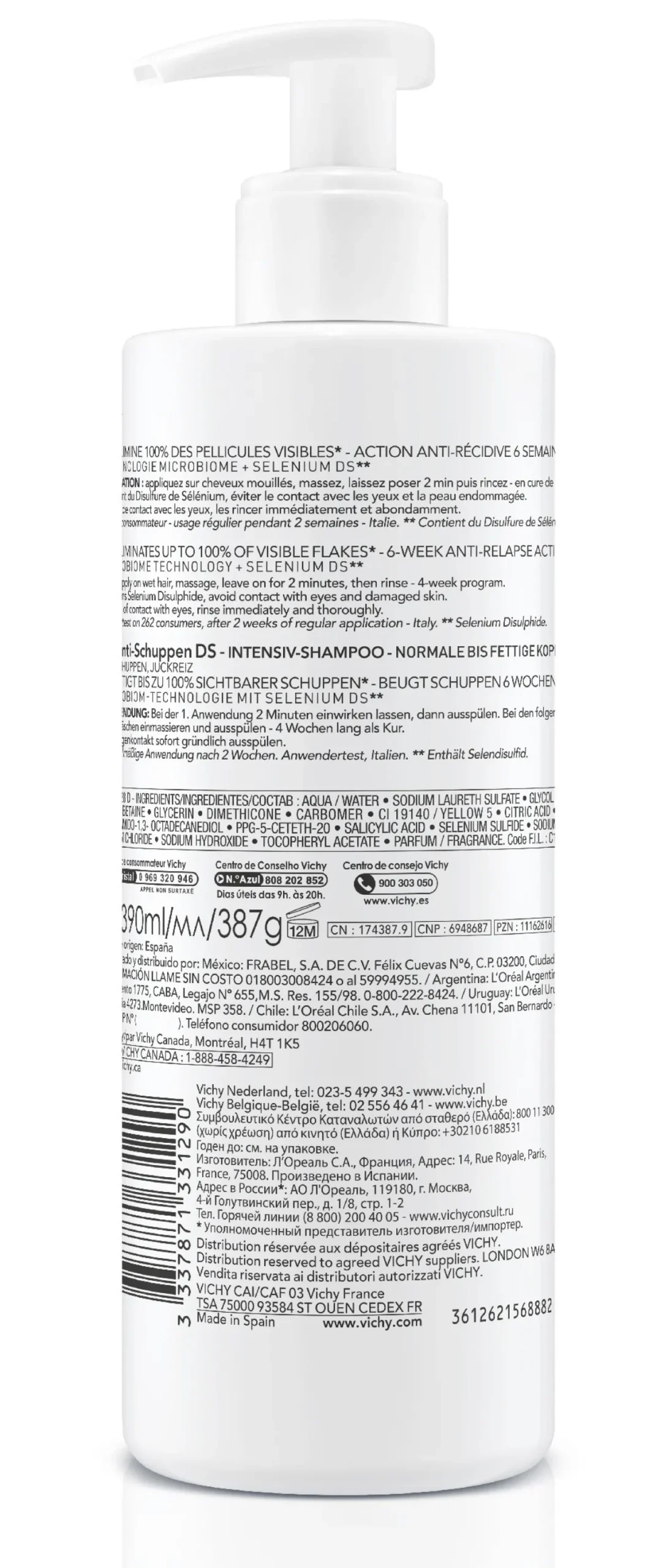 Dercos Shampoing Anti-Pelliculaire Cheveux Gras