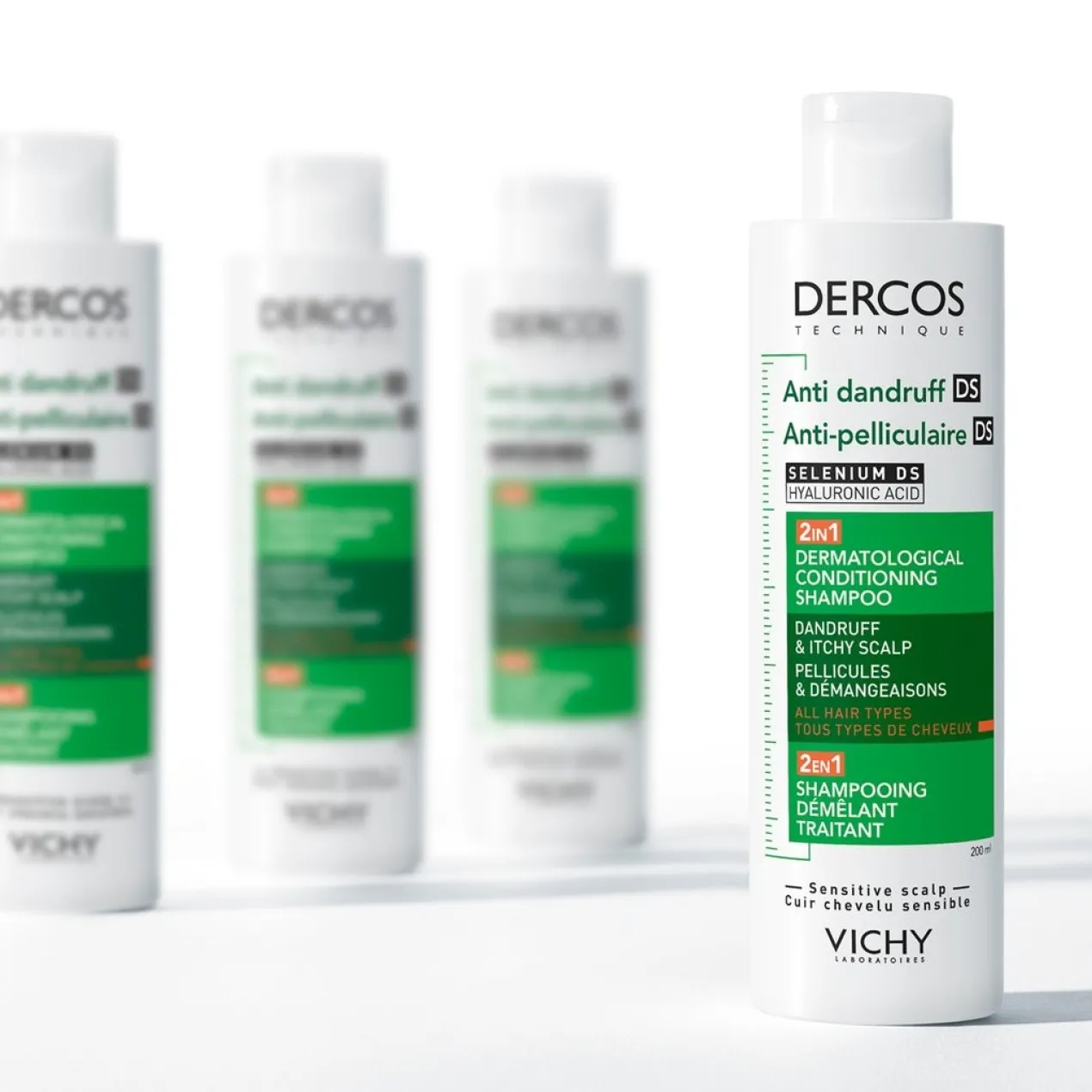 Dercos Shampoing Après-shampoing Antipelliculaire DS 2 en 1