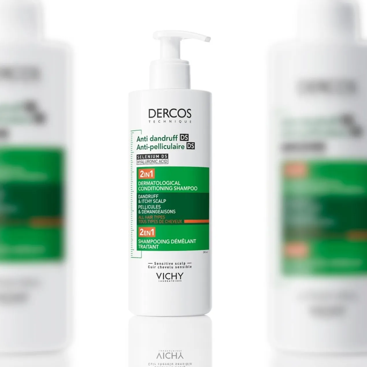 Dercos Shampoing Après-shampoing Antipelliculaire DS 2 en 1